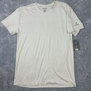 New Skora Shirt Mens Medium Loungewear Tee Beige Run Real Logo